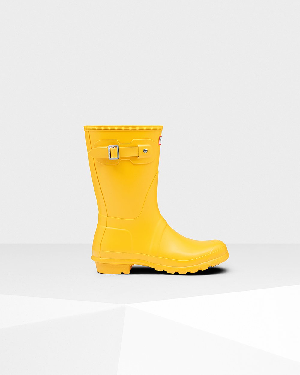 Womens Hunter Original - Short Rain Boots Yellow - 1952-NTGYW